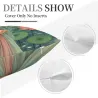 Coussin Décoratif Style Aquarelle "Belle en Encre" - 18x18 pouces | Okomall