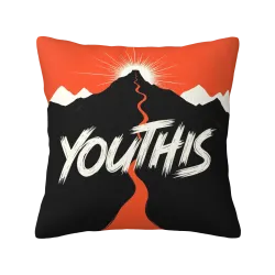 Housse de coussin en peluche 'Brume de forêt' - Okomall