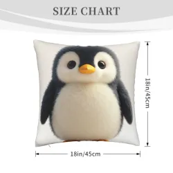 Funda de cojín de animales de dibujos animados lindos - 18x18 pulgadas | OKOMALL