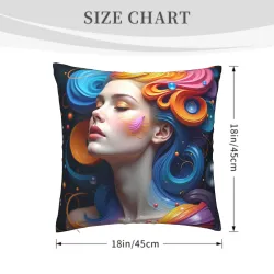 Housse de Coussin en Peluche Motif Voie Lactée - OkOmall