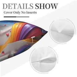 Housse de Coussin en Peluche Motif Voie Lactée - OkOmall