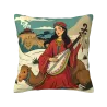 Persian Girl and Camel Plush Pillow Cover - Okomall