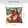 Persian Girl and Camel Plush Pillow Cover - Okomall