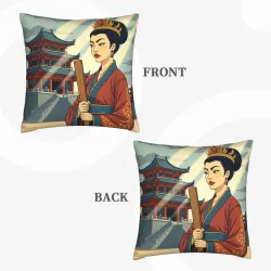 錦繡美人毛絨抱絨抱枕套 - Okomall