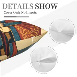 錦繡美人毛絨抱絨抱枕套 - Okomall