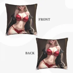 魅惑雙面毛絨抱枕套 - 18x18英寸 | OKOMALL