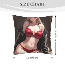 魅惑雙面毛絨抱枕套 - 18x18英寸 | OKOMALL