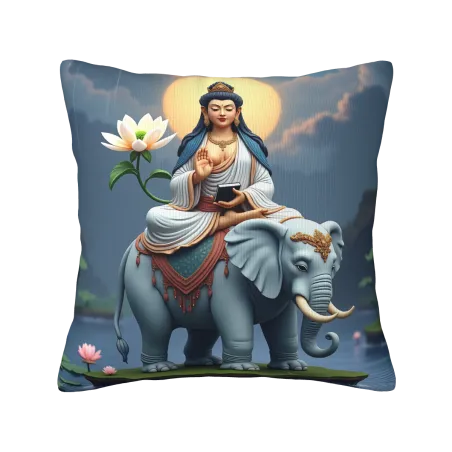 Zen Buddha Plush Pillow Cover - Okomall
