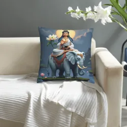 Housse de Coussin en Peluche Zen Bouddha - Okomall