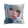 Мягкая плюшевая наволочка с изображением Dreamy Girl - Okomall