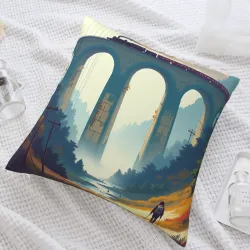 غمامة فروية لوسادة "مسار جبلي" - Okomall
