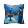 Housse de coussin en peluche Jardin de Rêve - OKOmall