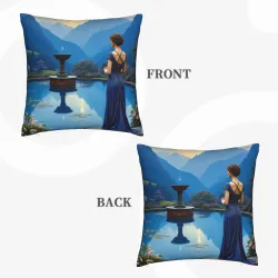 Housse de coussin en peluche Jardin de Rêve - OKOmall