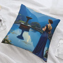 Funda de cojín de peluche de jardín de ensueño - OKOmall