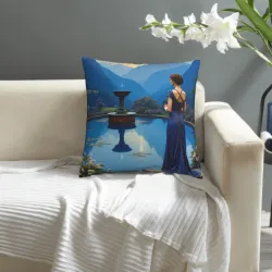 Housse de coussin en peluche Jardin de Rêve - OKOmall