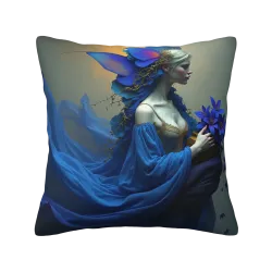 Housse de Coussin en Peluche 'Beauté de Rêve' - Okomall