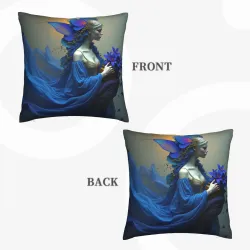 Housse de Coussin en Peluche 'Beauté de Rêve' - Okomall