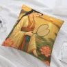 禪意庭院少女抱枕套 - Okomall 唯美家居