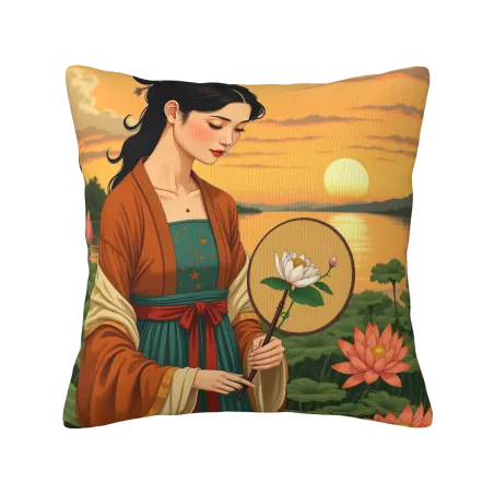 Housse de coussin "Jinyou Beauty" - Okomall