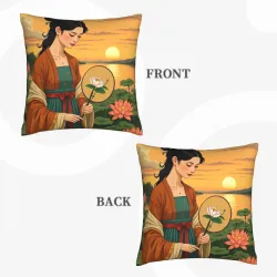 Housse de coussin "Jinyou Beauty" - Okomall
