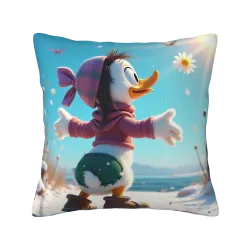 Cute Plush Pillow Cover - Forest Path | OkOmall
