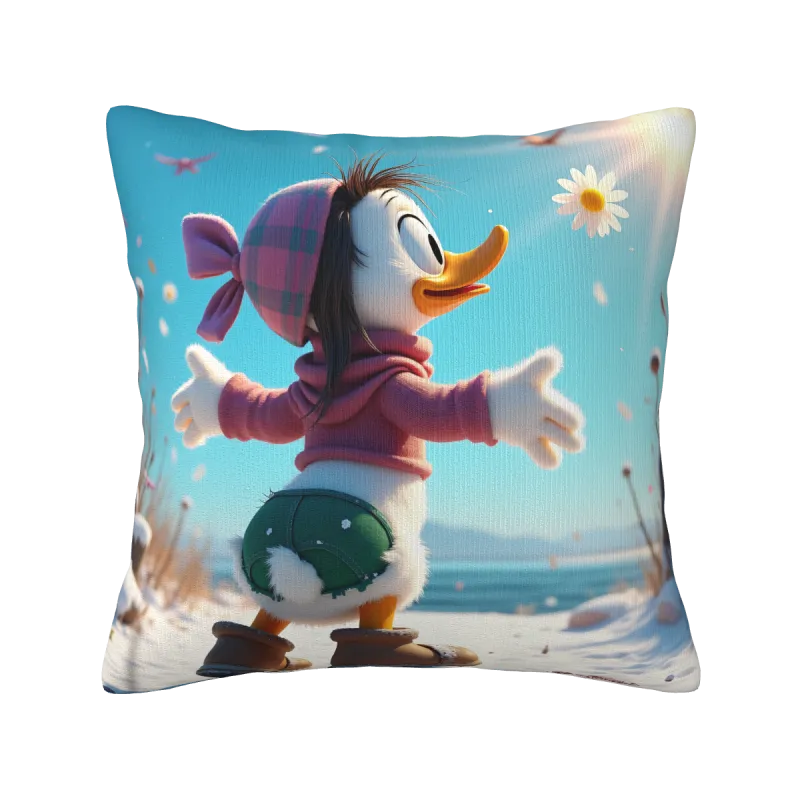 Cute Plush Pillow Cover - Forest Path | OkOmall