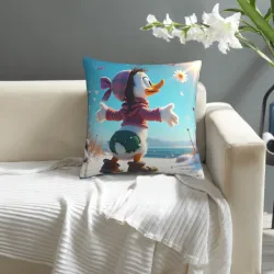 Cute Plush Pillow Cover - Forest Path | OkOmall