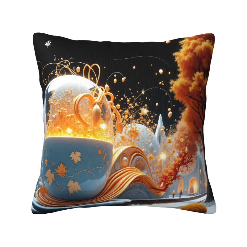 Housse de coussin en peluche 'Lueur de rêve' - Okomall