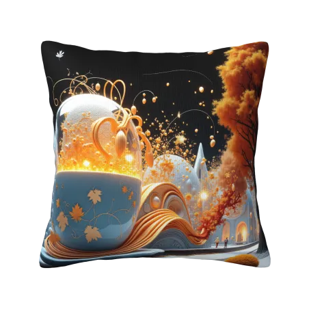 Housse de coussin en peluche 'Lueur de rêve' - Okomall