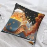 Funda de cojín de peluche 'Sueño de luz' - Okomall