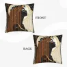 Abstract Female Portrait Plush Pillow Cover - Okomall