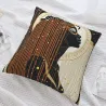 Cuscino in peluche con ritratto astratto di donna - Okomall