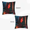 Mysterious Female Portrait Plush Pillow Cover - Okomall
