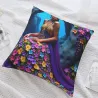Housse de Coussin en Peluche à Motifs Floraux Rêverie - okomall