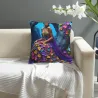 Traumhafte Blumen-Plüsch-Kissenbezug - okomall