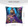 Housse de Coussin en Peluche à Motifs Floraux Rêverie - okomall
