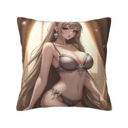 Dreamy Girl Plush Pillow Cover - Okomall