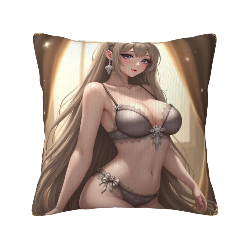 梦幻少女毛绒抱枕套 - Okomall