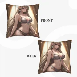 Dreamy Girl Plush Pillow Cover - Okomall