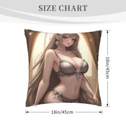 Housse de coussin en peluche Fille de rêve - Okomall