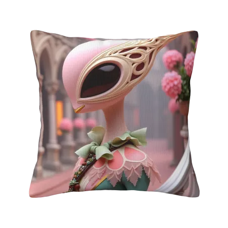 Dreamy Floral Plush Pillow Cover - 18x18 inches | OKOMALL
