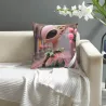 환상적인 꽃무늬 플러시 쿠션 커버 - 18x18인치 | OKOMALL