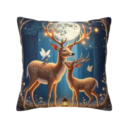 Housse de coussin en peluche Elfe de la Forêt - 18x18 pouces | Okomall