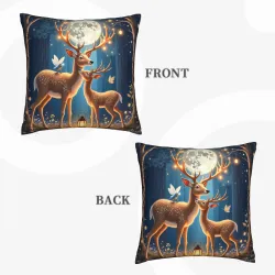 Funda de cojín de peluche Elfo del Bosque - 18x18 pulgadas | Okomall
