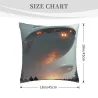 Foggy Cityscape Plush Pillow Cover - Okomall