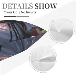 Funda de Almohada de Peluche Estilo Japonés 'Belleza del Viento' - Okomall