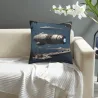 بطانية وسادة فروية - مدينة مستقبلية - 45 × 45 سم | Okomall