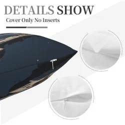未来都市をテーマにしたぬいぐるみクッション - 18x18インチ | Okomall