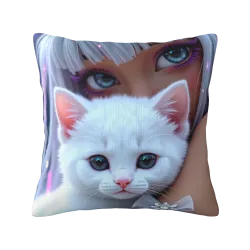 Dreamy Cat Pillow Cover - Okomall