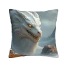 Housse de coussin en peluche à motifs d'écailles de dragon - Okomall